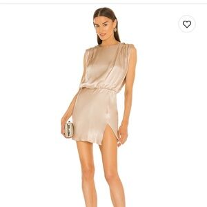 AMANDA UPRICHARD CHAMPAGNE DRESS